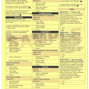 Sample Ballot - General Election